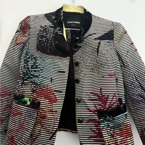 Emporio Armani Women's Multicolor Striped Blazer